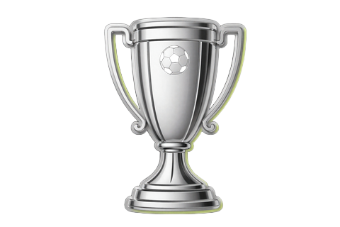 Silber Fu&szlig;ball-Pokal Badge f&uuml;r die zweite Einzahlung im Golazzo Casino Bonus