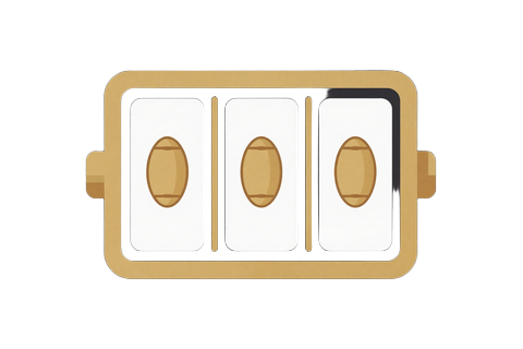 Slot-Walze mit Fu&szlig;ball-Symbol - Casino-Icon bei Golazzo online casino deutschland