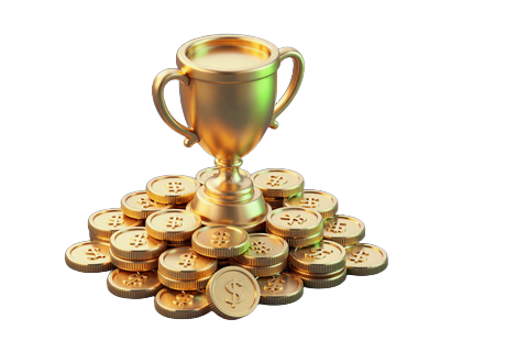 Goldener Jackpot-M&uuml;nzhaufen als Icon f&uuml;r Jackpot-Slots bei Golazzo Casino