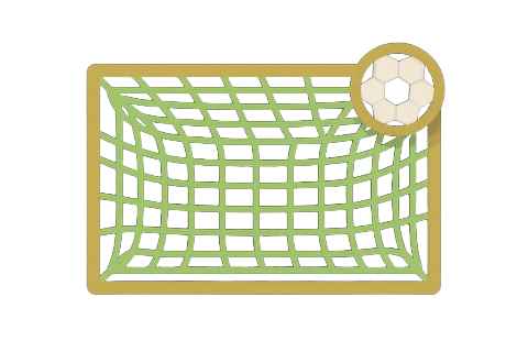 Tornetz mit Ball - Sportwetten-Icon bei Golazzo Casino