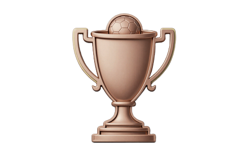 Bronze Fu&szlig;ball-Pokal Badge f&uuml;r die erste Einzahlung im Golazzo Casino Bonus