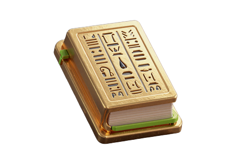 &Auml;gyptisches Buch-Symbol als Icon f&uuml;r Book of Ra spielen kostenlos bei Golazzo Casino